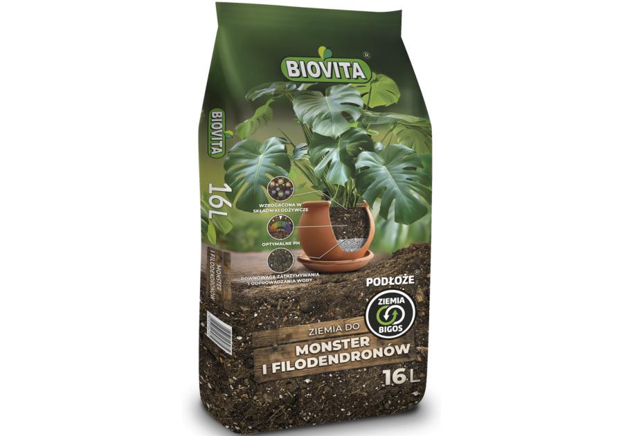 Zdjęcie: Ziemia Bigos do Monster i Filodendronów 16 L BIOVITA