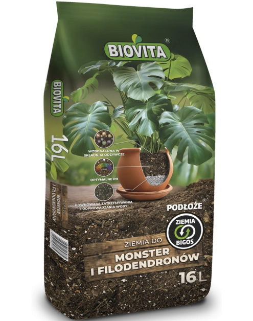 Zdjęcie: Ziemia Bigos do Monster i Filodendronów 16 L BIOVITA