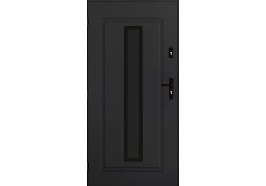 Zdjęcie: Drzwi zewnętrzne argos antracyt 80l komplet PANTOR