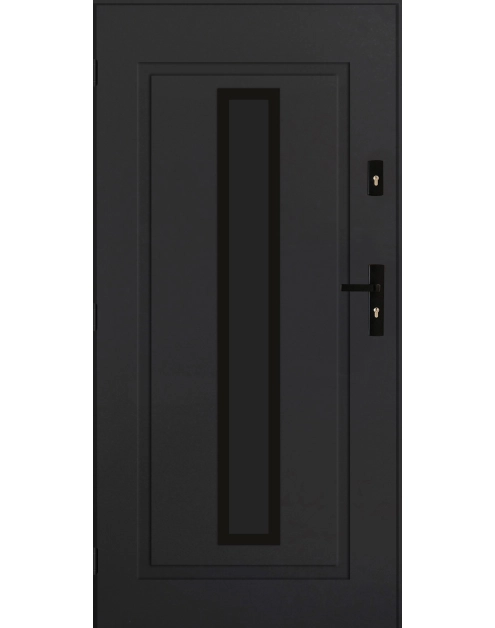 Zdjęcie: Drzwi zewnętrzne argos antracyt 80l komplet PANTOR