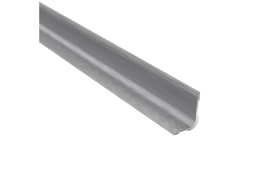 Zdjęcie: Profil podłogowy PRO - L zakończeniowy srebrny szczotka 0,93 m ARBITON