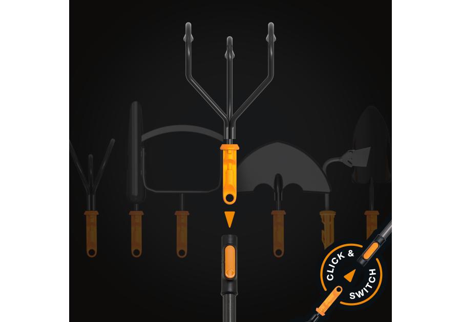 Zdjęcie: Kultywator ręczny, głowica One Click FISKARS