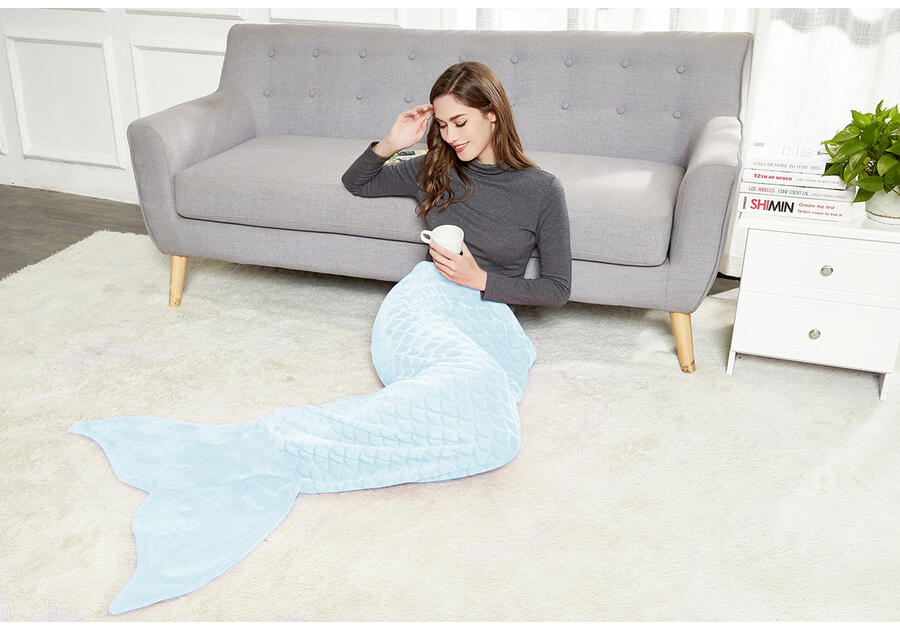 Zdjęcie: Koc Siren babyblue 140 cm DECOKING