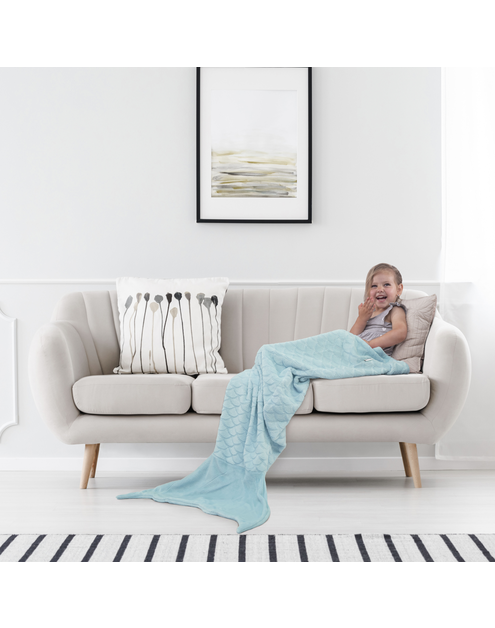 Zdjęcie: Koc Siren babyblue 140 cm DECOKING