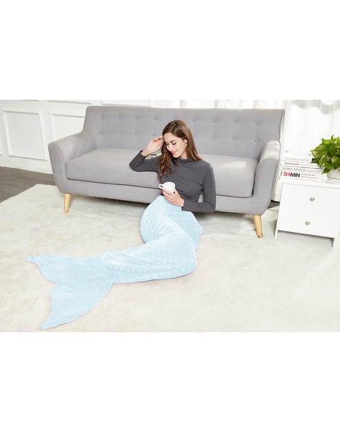 Zdjęcie: Koc Siren babyblue 140 cm DECOKING