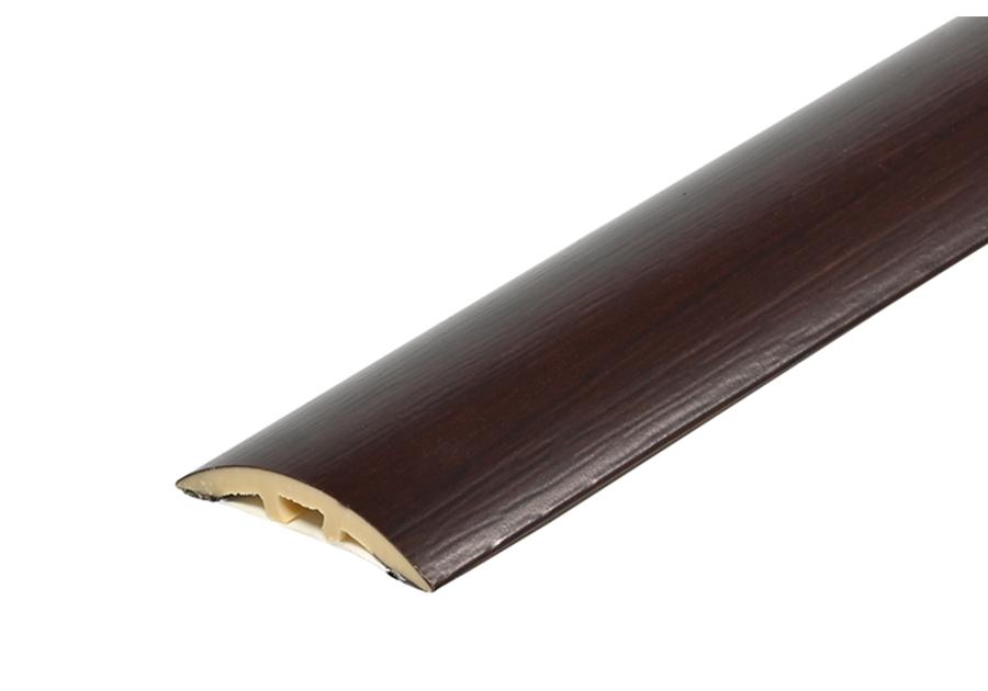 Zdjęcie: Kształtownik PVC wcisk wąski 30 mm 2w1 L= 0,90 m Orzech Ciemny okleina mat CEZAR