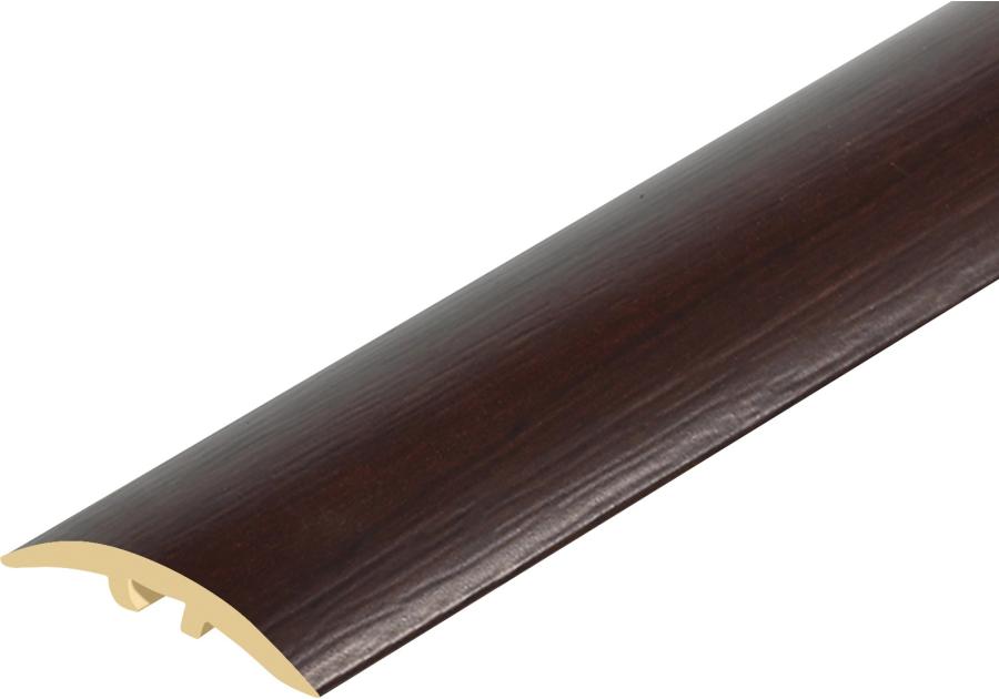 Zdjęcie: Kształtownik PVC wcisk wąski 30 mm 2w1 L= 0,90 m Orzech Ciemny okleina mat CEZAR