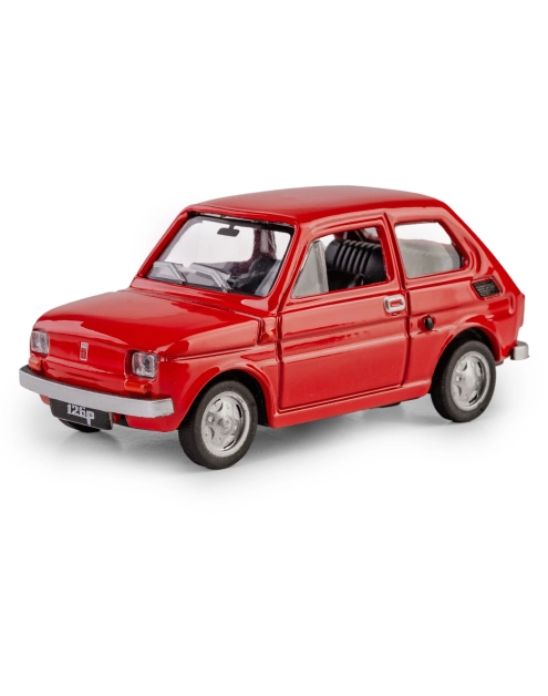 Zdjęcie: Model metalowy Prl Fiat 126P czerwony DAFFI