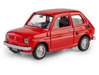 Zdjęcie: Model metalowy Prl Fiat 126P czerwony DAFFI