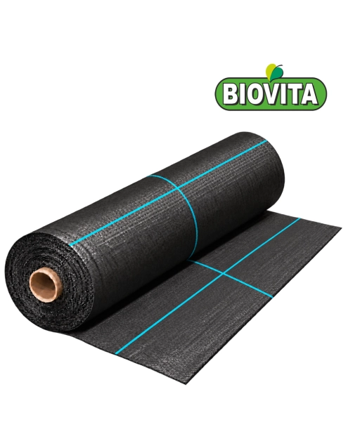 Zdjęcie: Agrotkanina mocna 100 g/m2 czarna 0,8 x 100 m BIOVITA