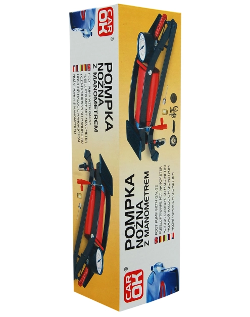 Zdjęcie: Pompka nożna z manometrem PROFAST