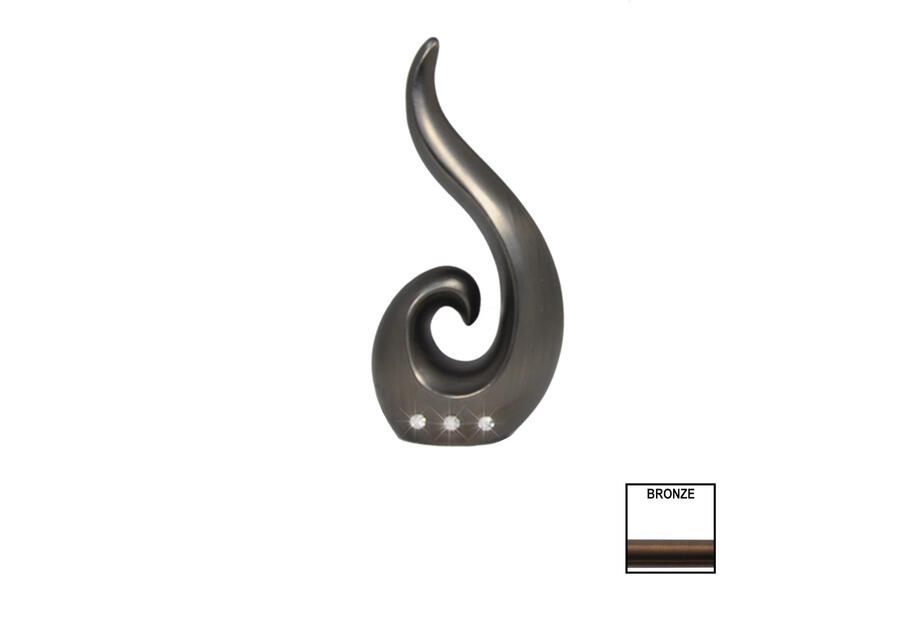 Zdjęcie: Końcówka karnisza Victoria fi 19 mm 2 szt fuego bronze KARWEL