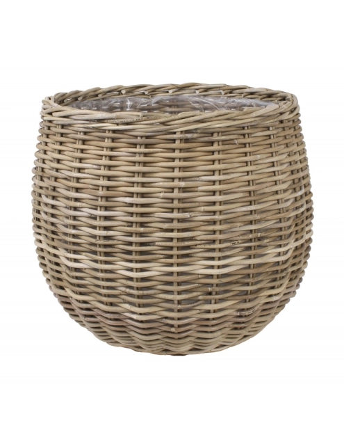 Zdjęcie: Kosz z rattanu z folią okrągły 55x55x45 cm TIN TOURS