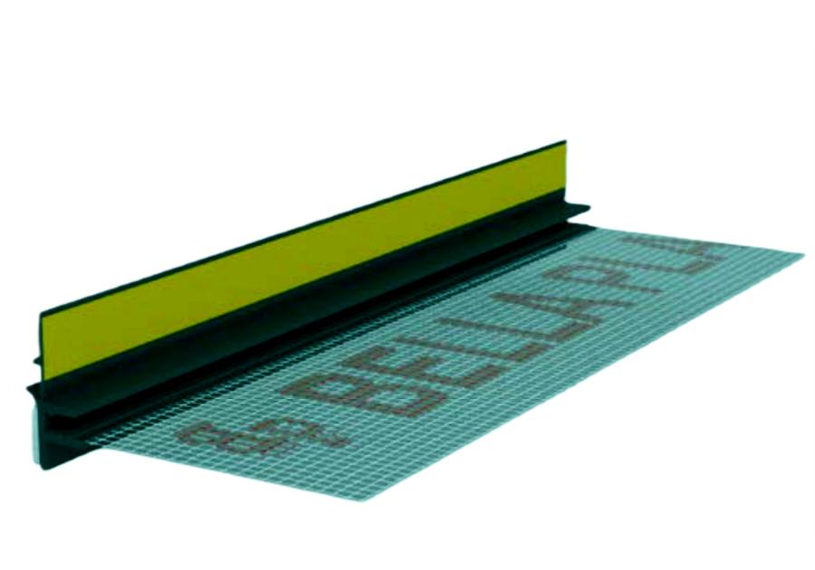 Zdjęcie: Listwa PVC BP13 Midi L300 9/3 czarny, dylatacyjna, z siatką i z uszczelką BELLA PLAST