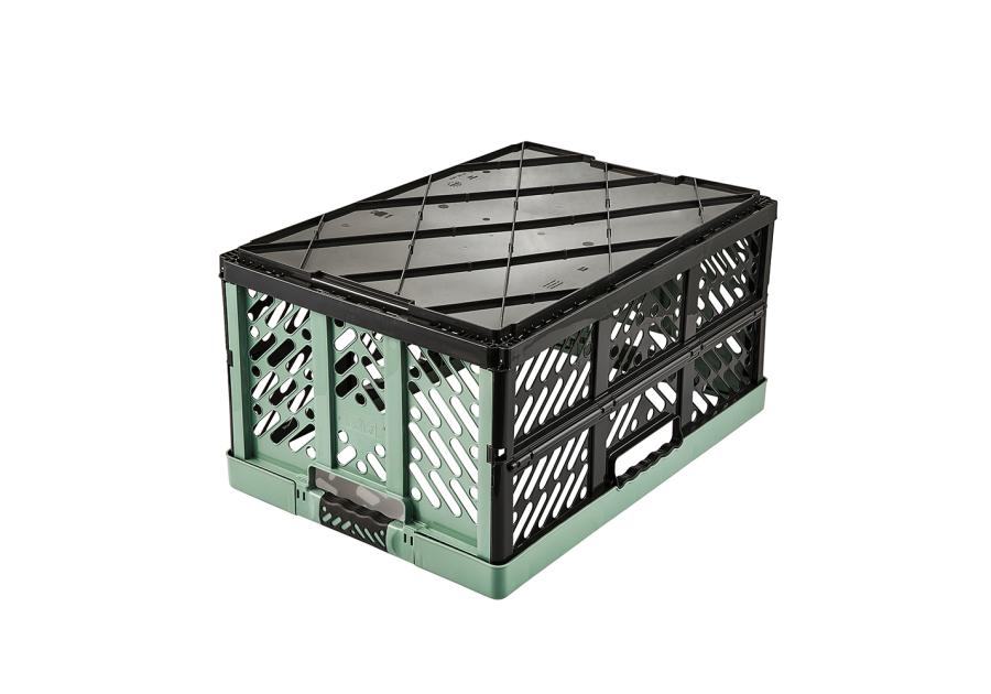 Zdjęcie: Kosz składany Ben z miękkimi uchwytami 45 L nordic green KEEEPER