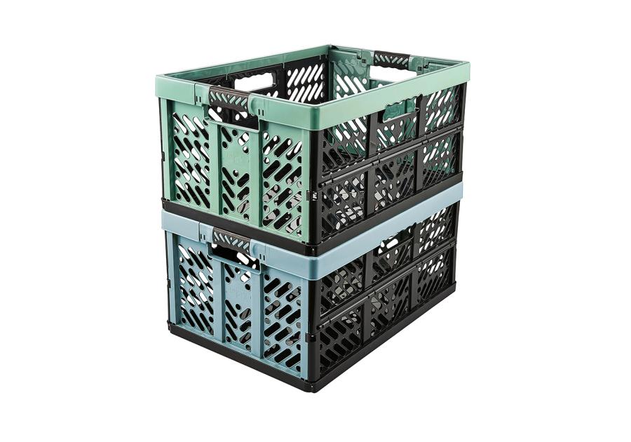 Zdjęcie: Kosz składany Ben z miękkimi uchwytami 45 L nordic green KEEEPER