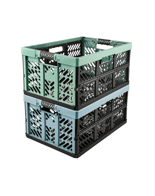 Zdjęcie: Kosz składany Ben z miękkimi uchwytami 45 L nordic green KEEEPER