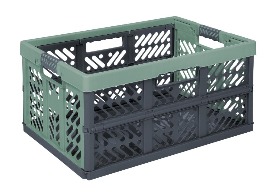 Zdjęcie: Kosz składany Ben z miękkimi uchwytami 45 L nordic green KEEEPER