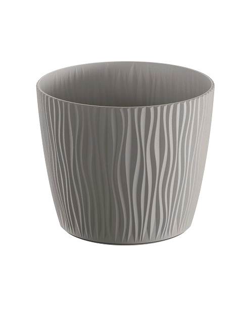 Zdjęcie: Doniczka Sandy szary kamienny 17 cm PROSPERPLAST
