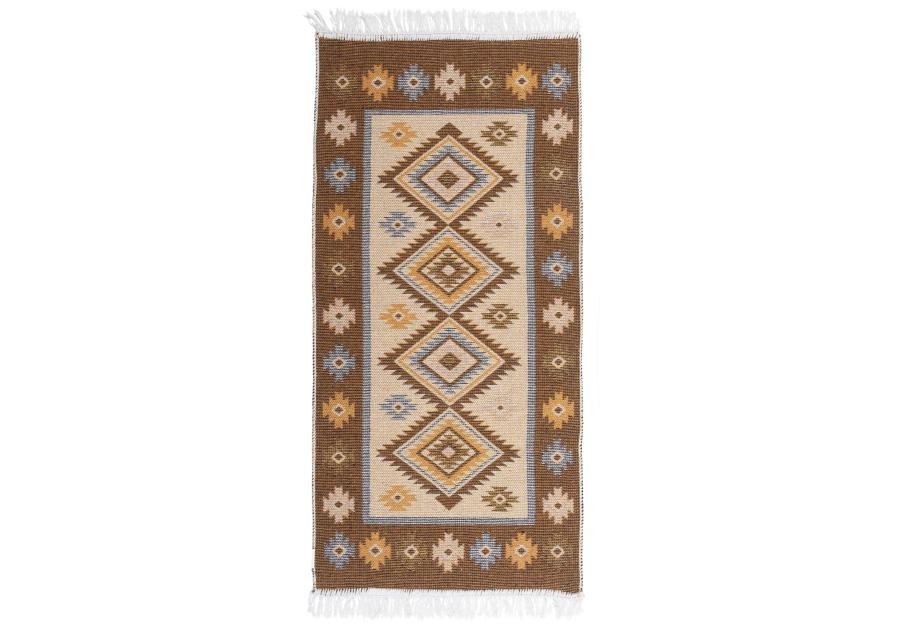 Zdjęcie: Dywan Kilim 60x120 cm miód romby MULTI-DECOR