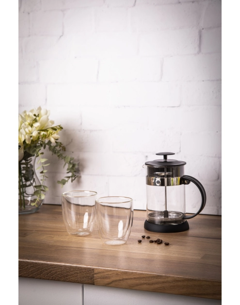 Zdjęcie: Zestaw Andrea zaparzacz 800 ml + 2 szklanki termiczne 300 ml ALTOM DESIGN