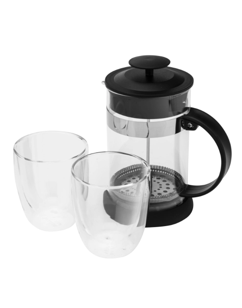 Zdjęcie: Zestaw Andrea zaparzacz 800 ml + 2 szklanki termiczne 300 ml ALTOM DESIGN