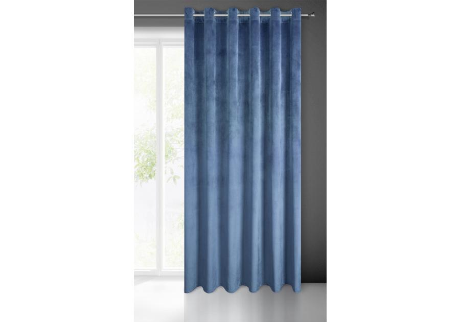 Zdjęcie: Zasłona gotowa Melanie 215x250 cm granatowy EUROFIRANY