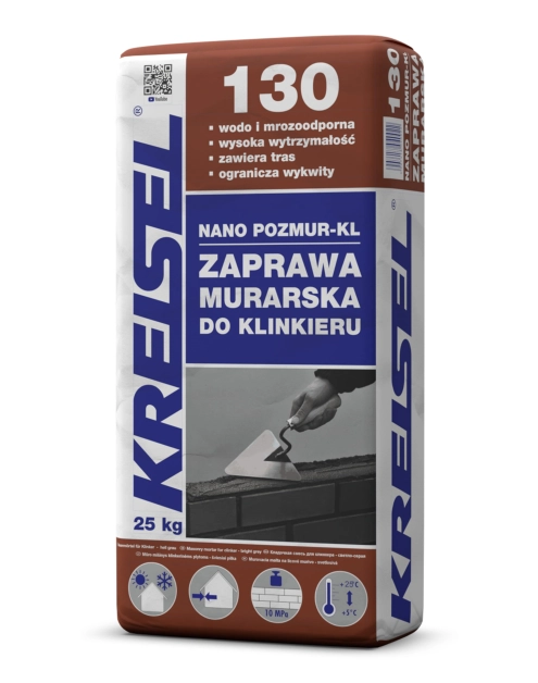 Zdjęcie: Zaprawa Pozmur-KL Nano 130 szara 25 kg KREISEL