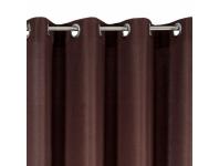 Zdjęcie: Zasłona Bali 140x250 cm brązowa na przelotkach EUROFIRANY