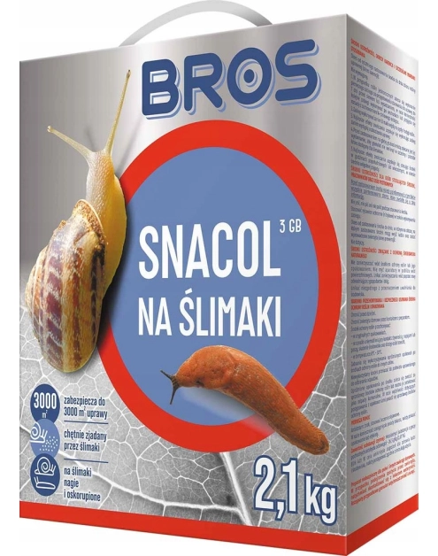 Zdjęcie: Preparat na ślimaki Snacol 3GB - 2,1 kg BROS