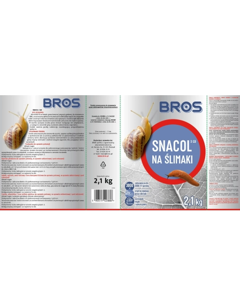 Zdjęcie: Preparat na ślimaki Snacol 3GB - 2,1 kg BROS
