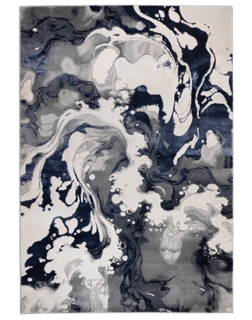 Zdjęcie: Dywan Stone 160 x 220 cm lawa szaro - granatowy MULTI- DECOR