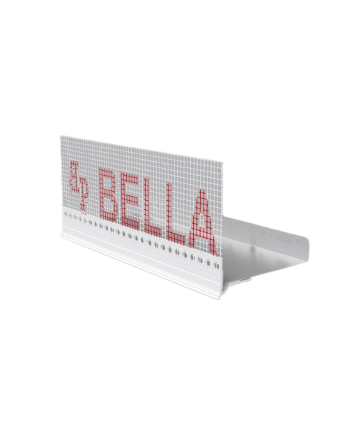 Zdjęcie: Listwa okapnikowa PVC z siatką BP14 Lux COK L250 do listwy Alu BELLA PLAST