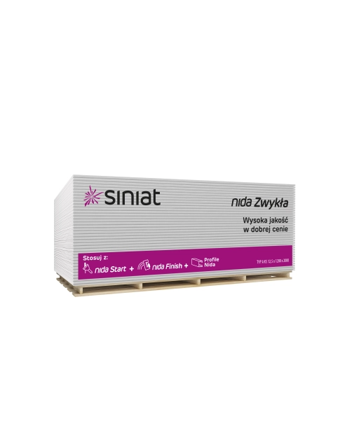 Zdjęcie: Płyta g-k 12,5x600x1200 mm Zwykła KPOS SINIAT