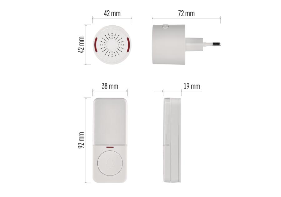 Zdjęcie: Dzwonek bezprzewodowy AC P5734 EMOS