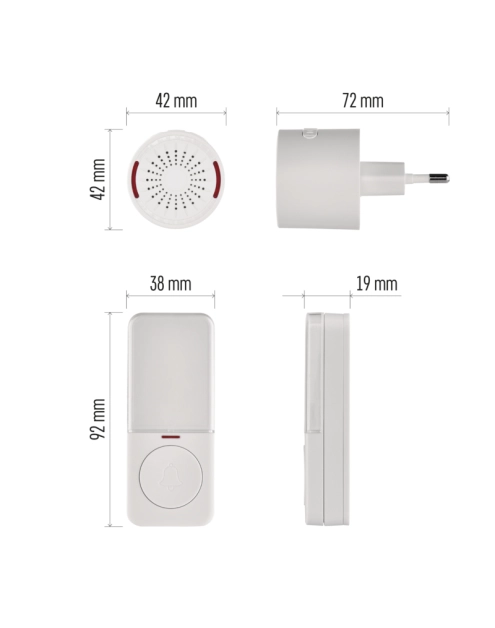 Zdjęcie: Dzwonek bezprzewodowy AC P5734 EMOS