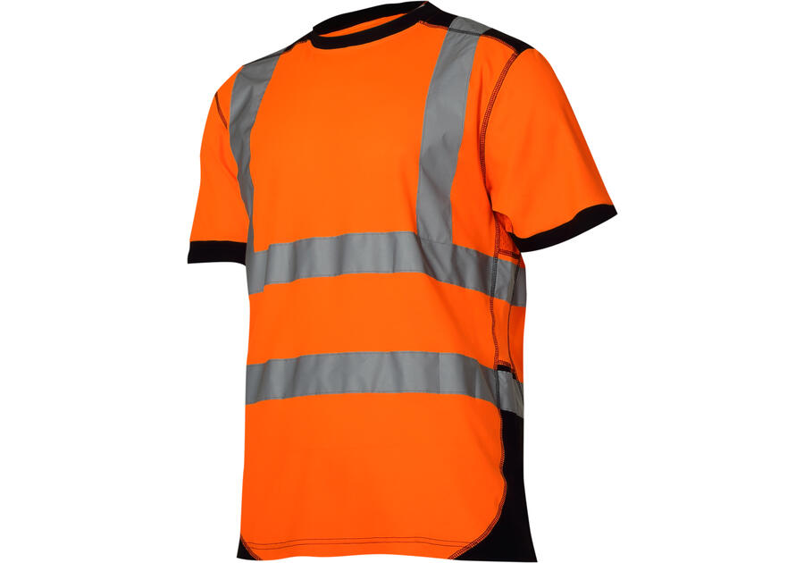 Zdjęcie: Koszulka T-Shirt ostrzegawcza, pomarańczowo-czarny, 2XL, CE, LAHTI PRO