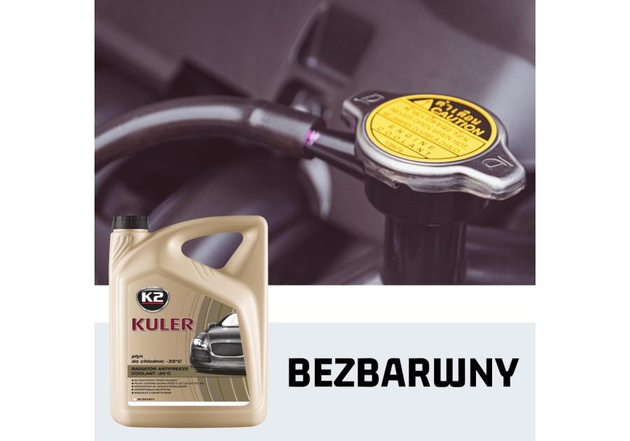 Zdjęcie: Płyn do chłodnic 5 L bezbarwny Kuler K2