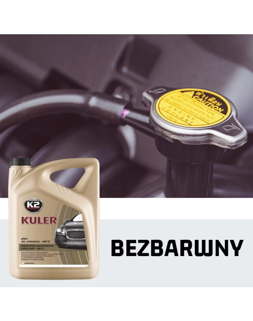 Zdjęcie: Płyn do chłodnic 5 L bezbarwny Kuler K2