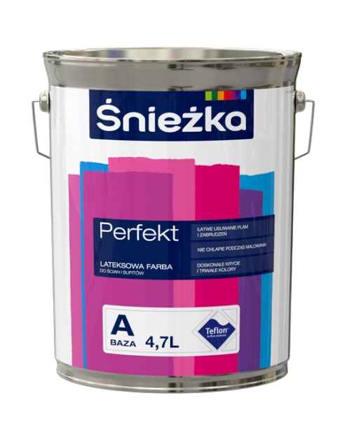 Zdjęcie: Emulsja lateksowa Perfekt BazaA 4,7L ŚNIEŻKA
