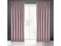 Zdjęcie: Zasłona gotowa Aurora na taśmie 140 x 270 cm pudrowy róż EUROFIRANY