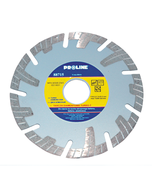 Zdjęcie: Tarcza diamentowa turbo-T beton 180x22.2 mm PROLINE