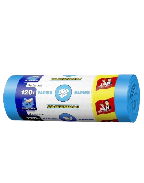 Zdjęcie: Worki do segregacji niebieskie Easy Pack 120 L - 10 szt. JAN NIEZBĘDNY