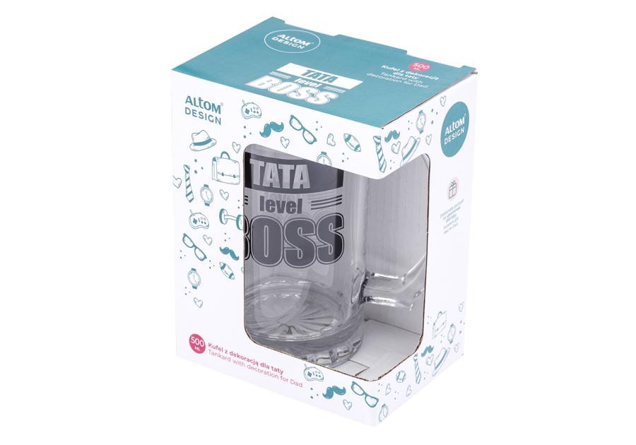 Zdjęcie: Kufel z dekoracją tata boss 500 ml ALTOM DESIGN