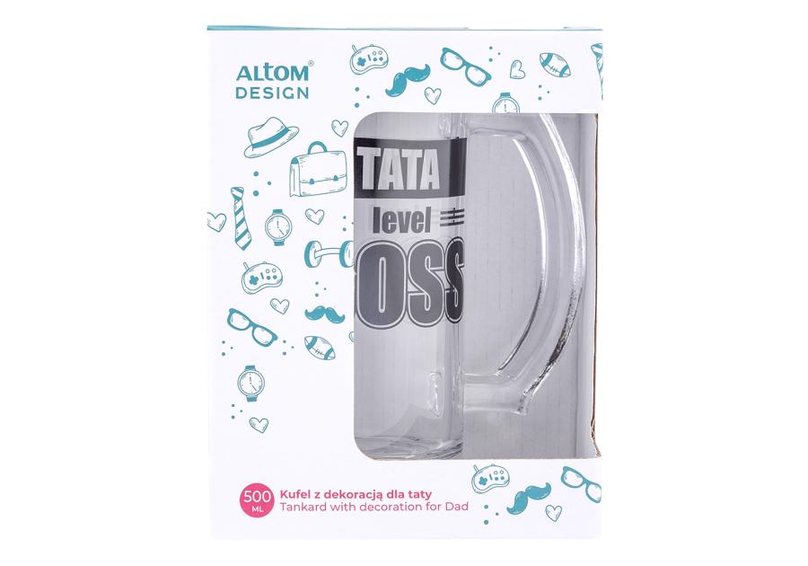 Zdjęcie: Kufel z dekoracją tata boss 500 ml ALTOM DESIGN