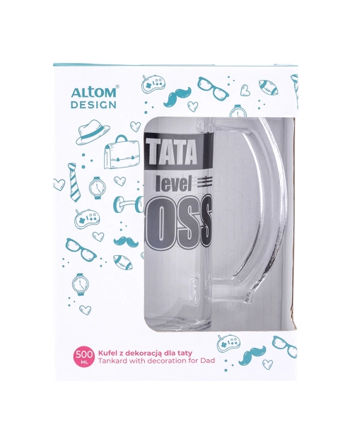 Zdjęcie: Kufel z dekoracją tata boss 500 ml ALTOM DESIGN