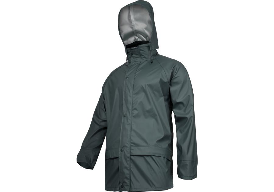 Zdjęcie: Kurtka przeciwdeszczowa PU, zielona, 3XL, CE, LAHTI PRO