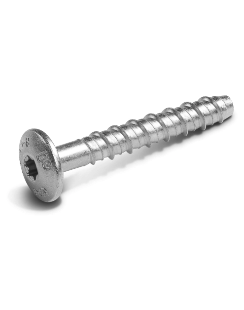 Zdjęcie: Wkręt do betonu w ocynku galwanicznym z łbem soczewkowym R-LX-PX-ZP 6x40 mm RAWLPLUG