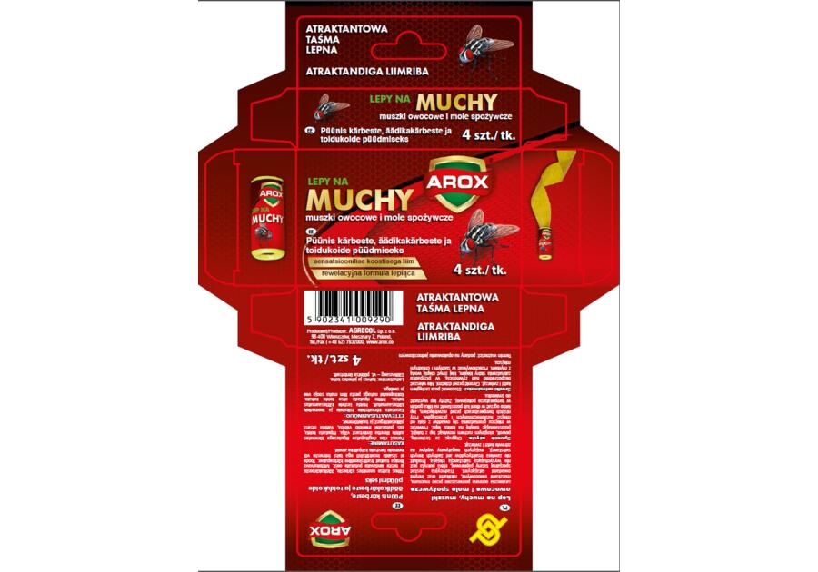 Zdjęcie: Lep na muchy Arox 4 szt. AGRECOL