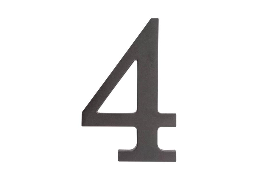 Zdjęcie: Cyfra 4 plastikowa czarna 180 mm METRO